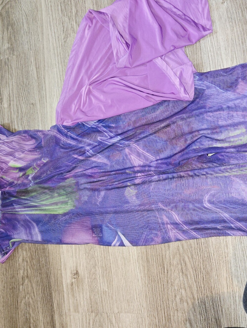 Purple Floral Strapless Jumpsuit with Sash - Picture 7 of 12